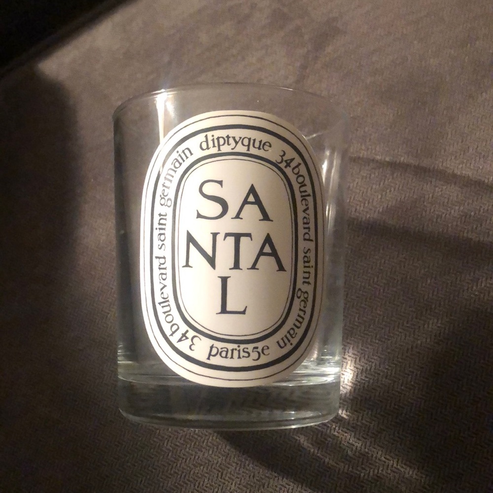 Empty Diptyque candle jar